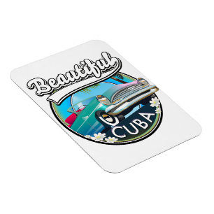 Magnet Flexible Magnifique logo rétro Cuba.