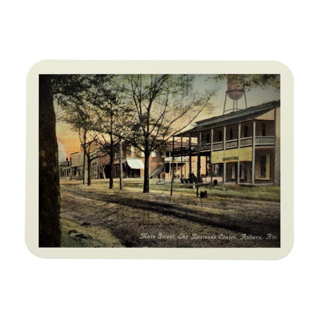 Magnet Flexible Main St, Auburn, Alabama Style Vintage (Horizontal)