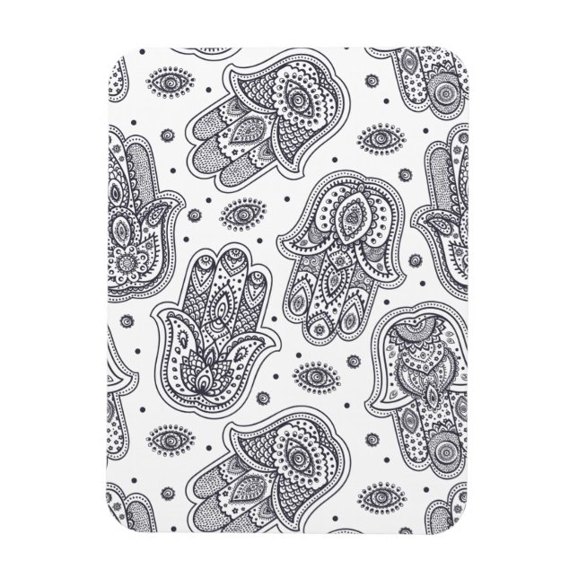 Magnet Flexible Main tirée d'inspiration Hamsa (Vertical)