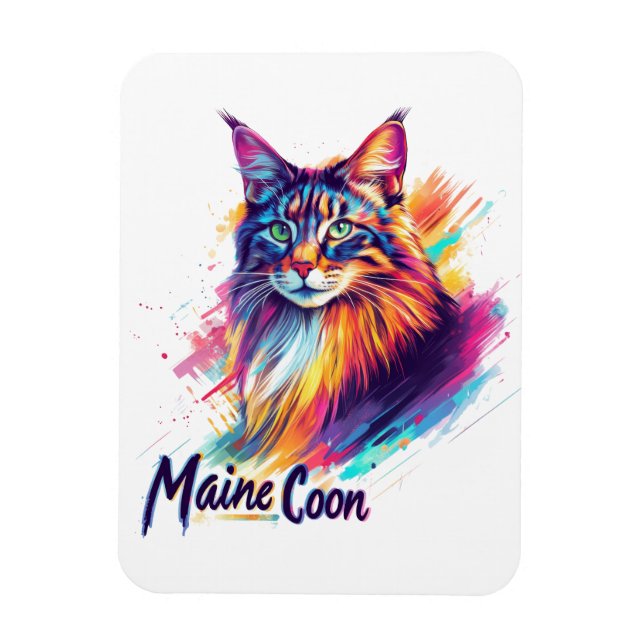 Magnet Flexible Maine Coon (Vertical)