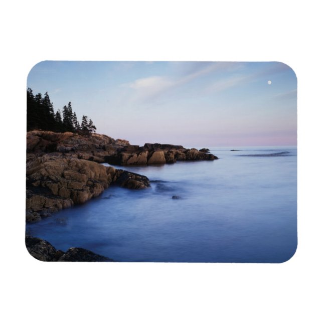 Magnet Flexible Maine, Parc national d'Acadia, Coucher de lune (Horizontal)