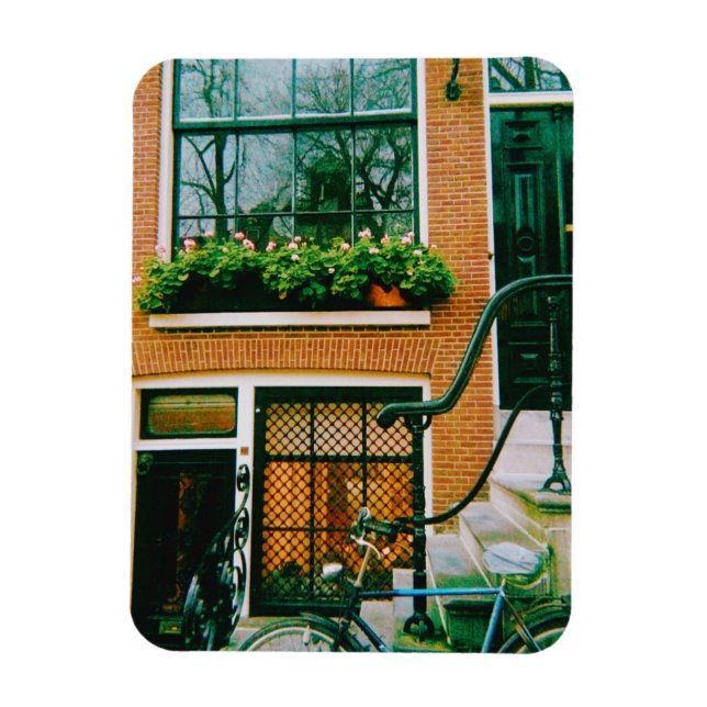 Magnet Flexible Maison Canal à Amsterdam (Vertical)