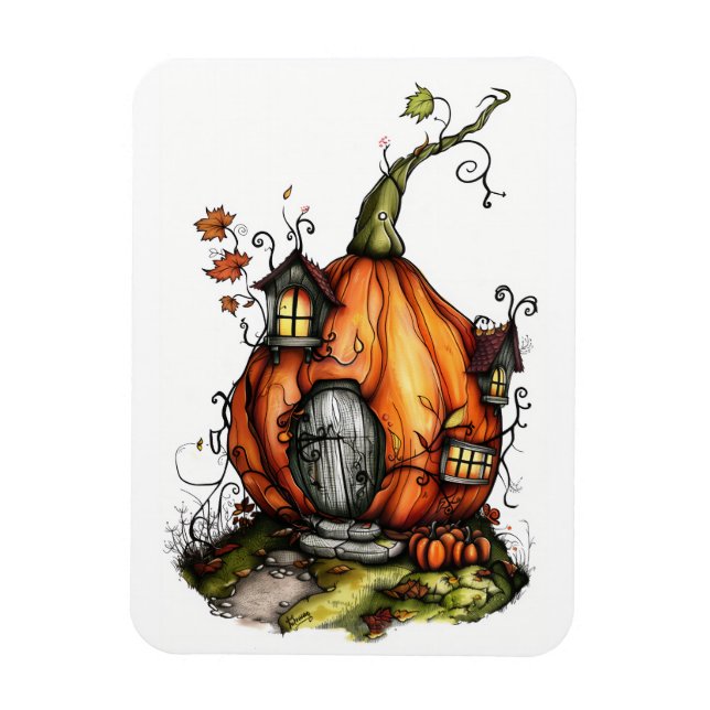 Magnet Flexible Maison Citrouille Fairy Tale (Vertical)