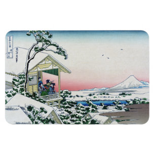 Magnet Flexible Maison de thé Koishikawa vue sur le mont Fuji de H