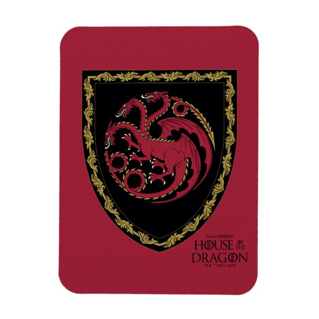 Magnet Flexible MAISON DU DRAGON | Maison Targaryen Crest (Vertical)