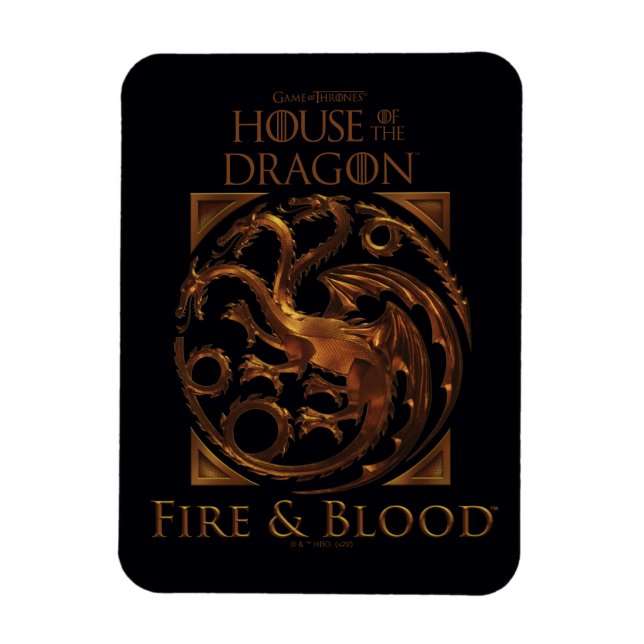 Magnet Flexible MAISON DU DRAGON | Maison Targaryen Sigil (Vertical)