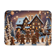 Maison en pain d'épices et famille de pain d'épice