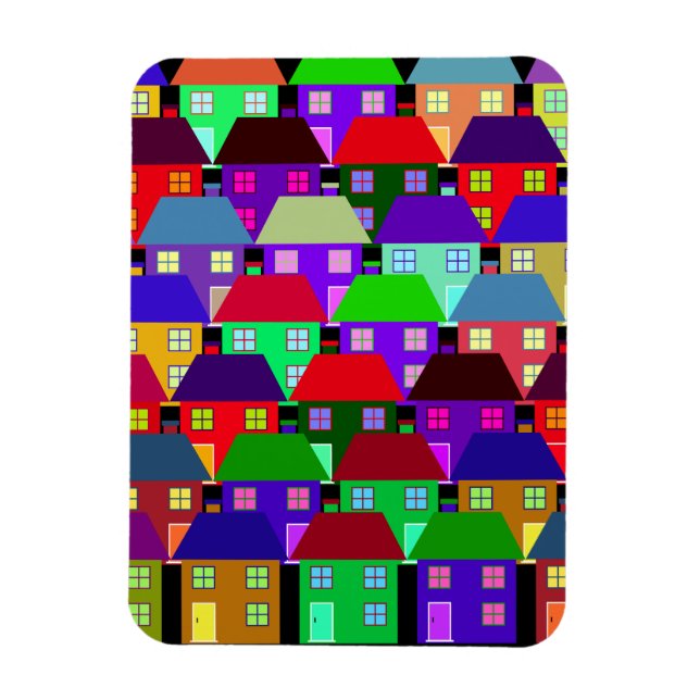 MAGNET FLEXIBLE MAISONS COMMUNAUTÉ MAISON COLORÉE (Vertical)