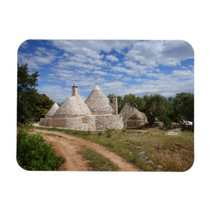 Magnet Flexible Maisons de Trulli en Puglia/Pouilles