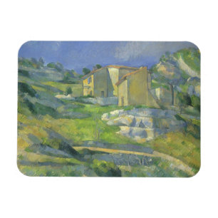 Magnet Flexible Maisons en Provence par Paul Cezanne, Art Vintage
