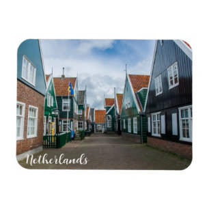 Magnet Flexible Maisons traditionnelles en bois dans le village de