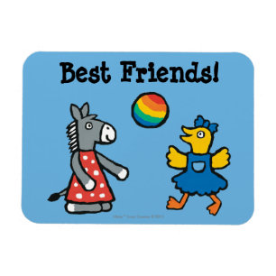 Magnet Flexible Maisy à l'école maternelle avec des amis sur l'air