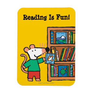 Magnet Flexible Maisy et une étagère des livres