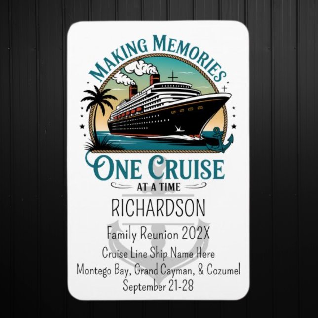 Magnet Flexible Making Memories One Cruise at a Time Cruise Door (Family Reunion Cruise Door Magnet)