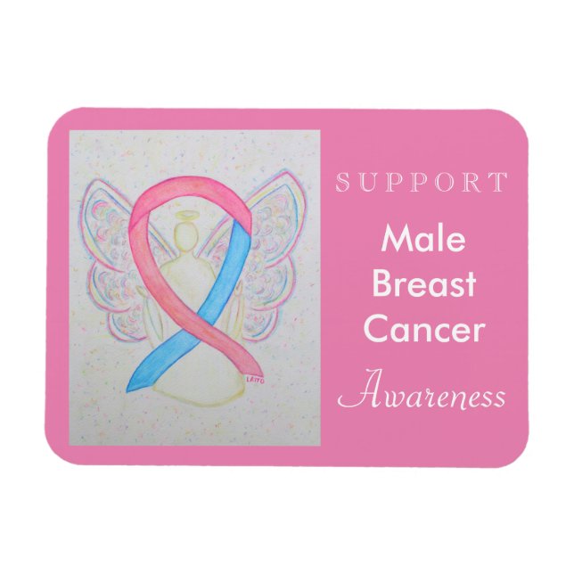 Magnet Flexible Maladie Cancer du sein Sensibilisation Ruban Angel (Horizontal)