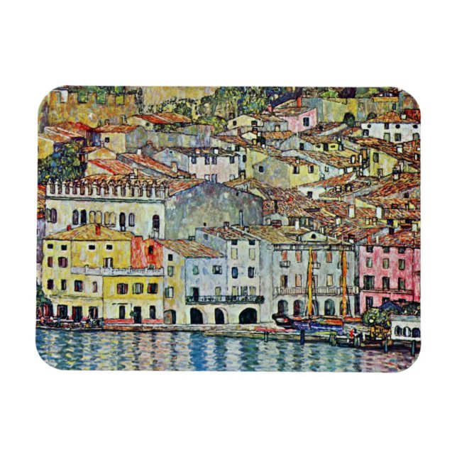 Magnet Flexible Malcesine sur le policier de lac par Gustav Klimt (Horizontal)