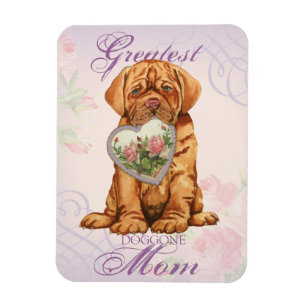 Magnet Flexible Maman de coeur de Dogue