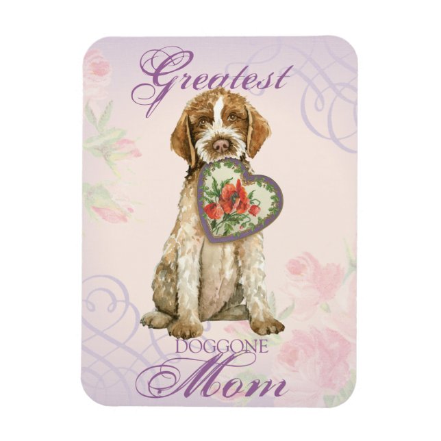 Magnet Flexible Maman du coeur Griffon (Vertical)