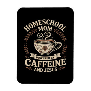 Magnet Flexible Maman école à la maison alimentée par la caféine e