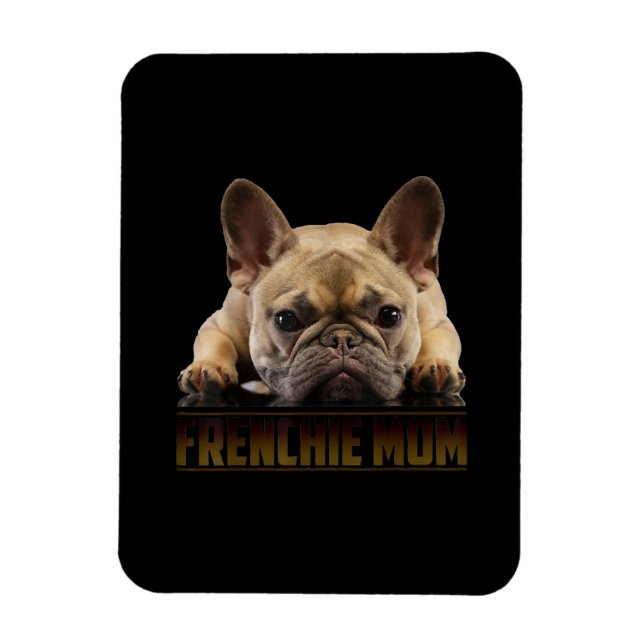 Magnet Flexible maman frenchie | cadeau de maman bulldog (Vertical)