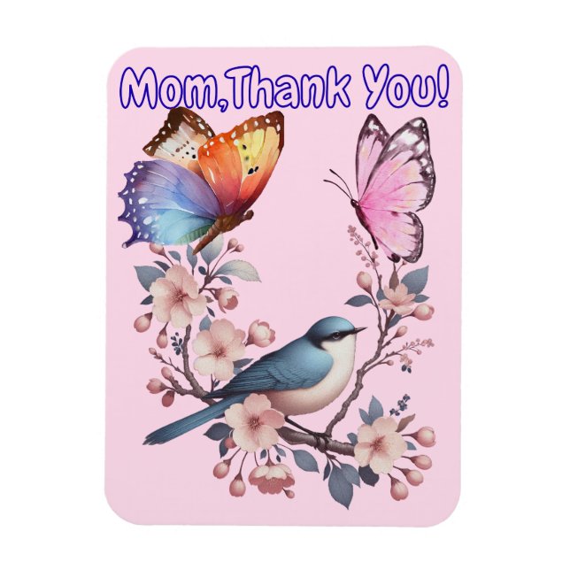 Magnet Flexible Maman, Merci ! (Vertical)