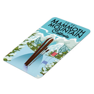 Magnet Flexible Mammoth Mountain Californie pour skier