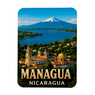 Magnet Flexible Managua Nicaragua Voyage Cadeau Souvenir