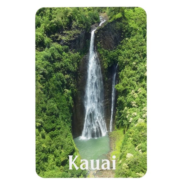 Magnet Flexible Manawaiopuna Falls Kauai Hawaii (Vertical)