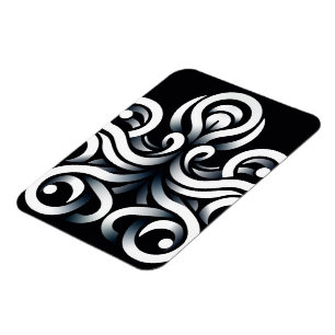 Magnet Flexible Mandala abstrait géométrique sacré Zen minimal