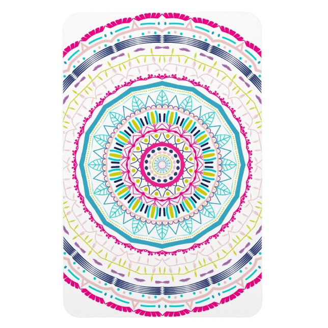 Magnet Flexible mandala coloré (Vertical)
