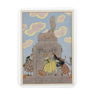 Magnet Flexible Mandoline, illustration de 'Fetes Galantes' par Pa