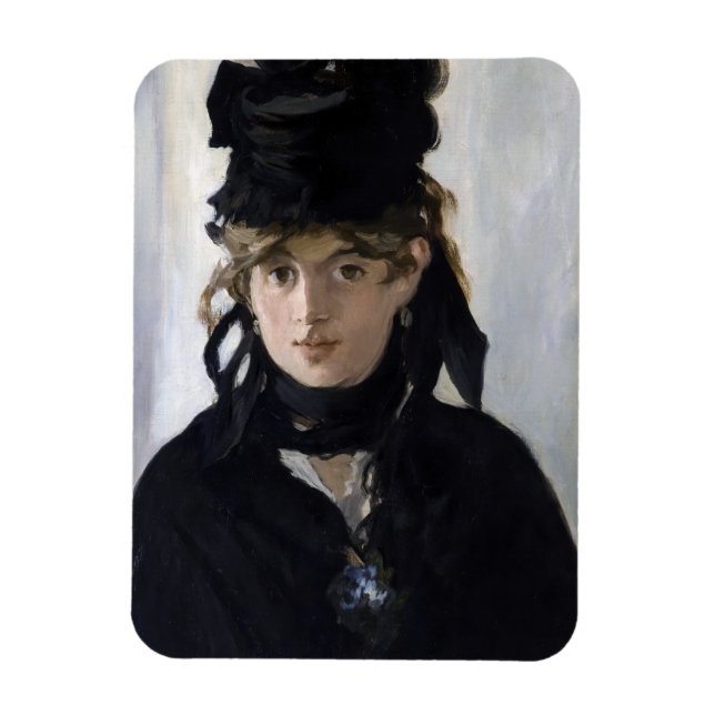 Magnet Flexible Manet - Berthe Morisot avec un bouquet de violette (Vertical)