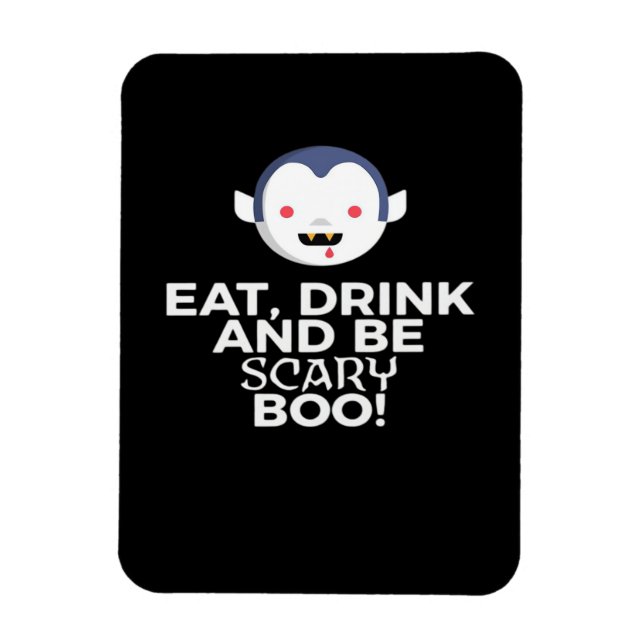 Magnet Flexible Manger Boire Épouvantable Boo Conception Créative  (Vertical)