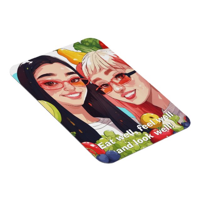 Magnet Flexible Mangez sainement (Côté Droit)