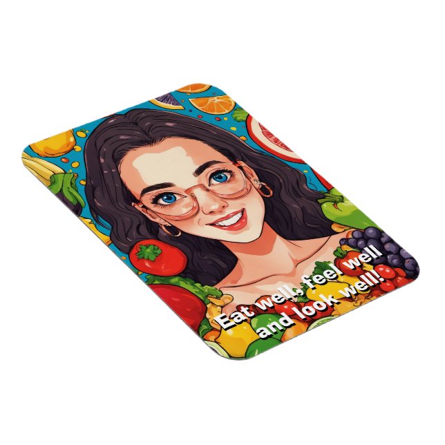 Magnet Flexible Mangez sainement (Côté Droit)