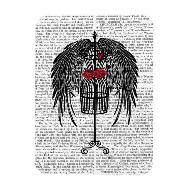 Magnet Flexible Mannequin aux ailes noires (Vertical)