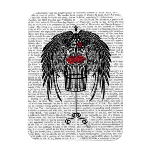 Magnet Flexible Mannequin avec les ailes noires