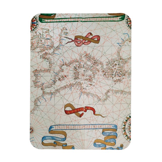 Magnet Flexible Map of Europe & Coasts of North Africa (Vertical)