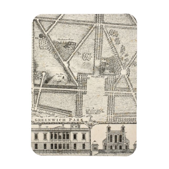 Magnet Flexible Map of Greenwich Park (Vertical)