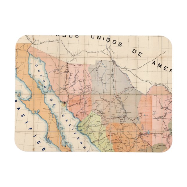 Magnet Flexible Map of Mexico (Horizontal)