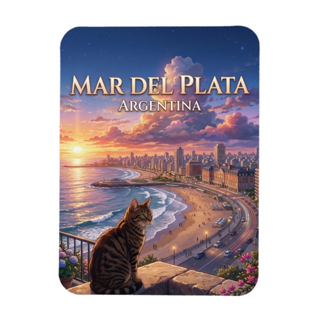 Magnet Flexible Mar del Plata Argentine (Vertical)