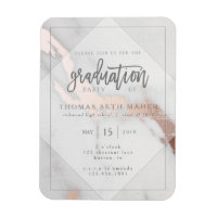 MARBRE ET OR ROSE INVITATION POSTCAR