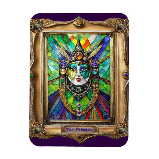 Magnet Flexible Mardi Gras Realm Portraits - La Prêtre (Vertical)