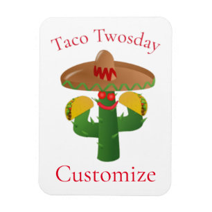 Magnet Flexible Mardi Taco Saguaro Cactus Thunder_Cove