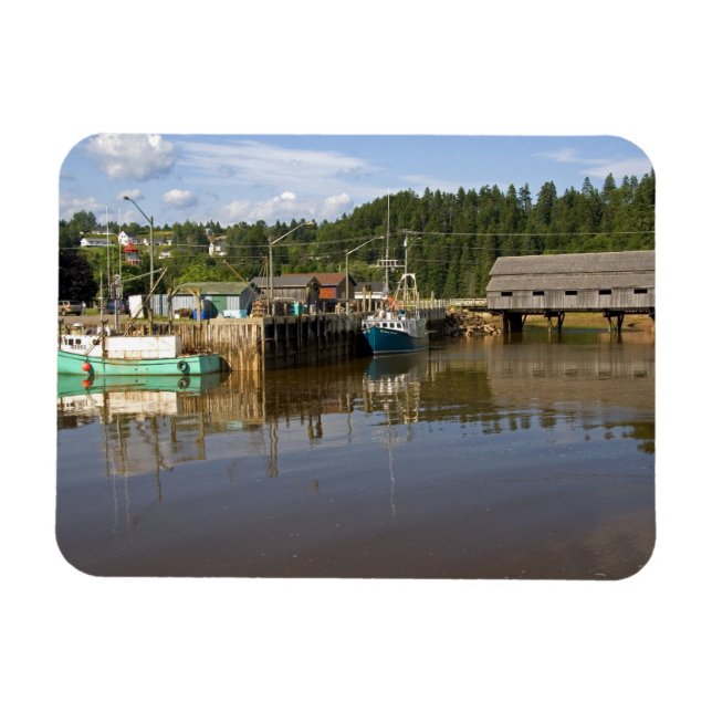Magnet Flexible Marée moyenne dans la baie de Fundy à St. Martins, (Horizontal)