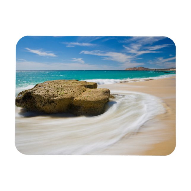 Magnet Flexible Marée océanique tourbillonne sur la plage (Horizontal)