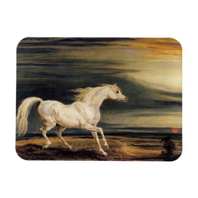 Magnet Flexible Marengo le cheval blanc (Horizontal)