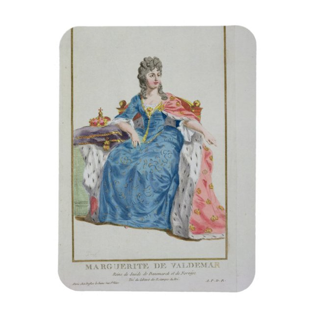Magnet Flexible Margaret (1353-1412) Reine du Danemark, de Norvège (Vertical)