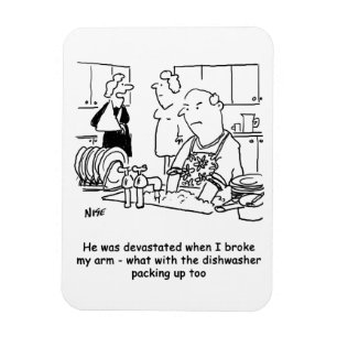 Magnet Flexible Mari faisant la vaisselle