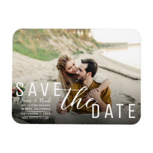 Magnet Flexible Mariage à la date de sauvegarde de photo de superp